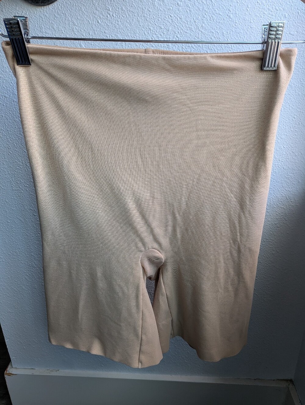 Star Power by Spanx Lady Luxe High Waist Shaping Shorts Nude XL